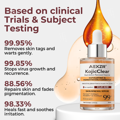 AEXZR® KojicClear Dual-Action Renewal Essence🌱 Skin, Restored. Naturally.
