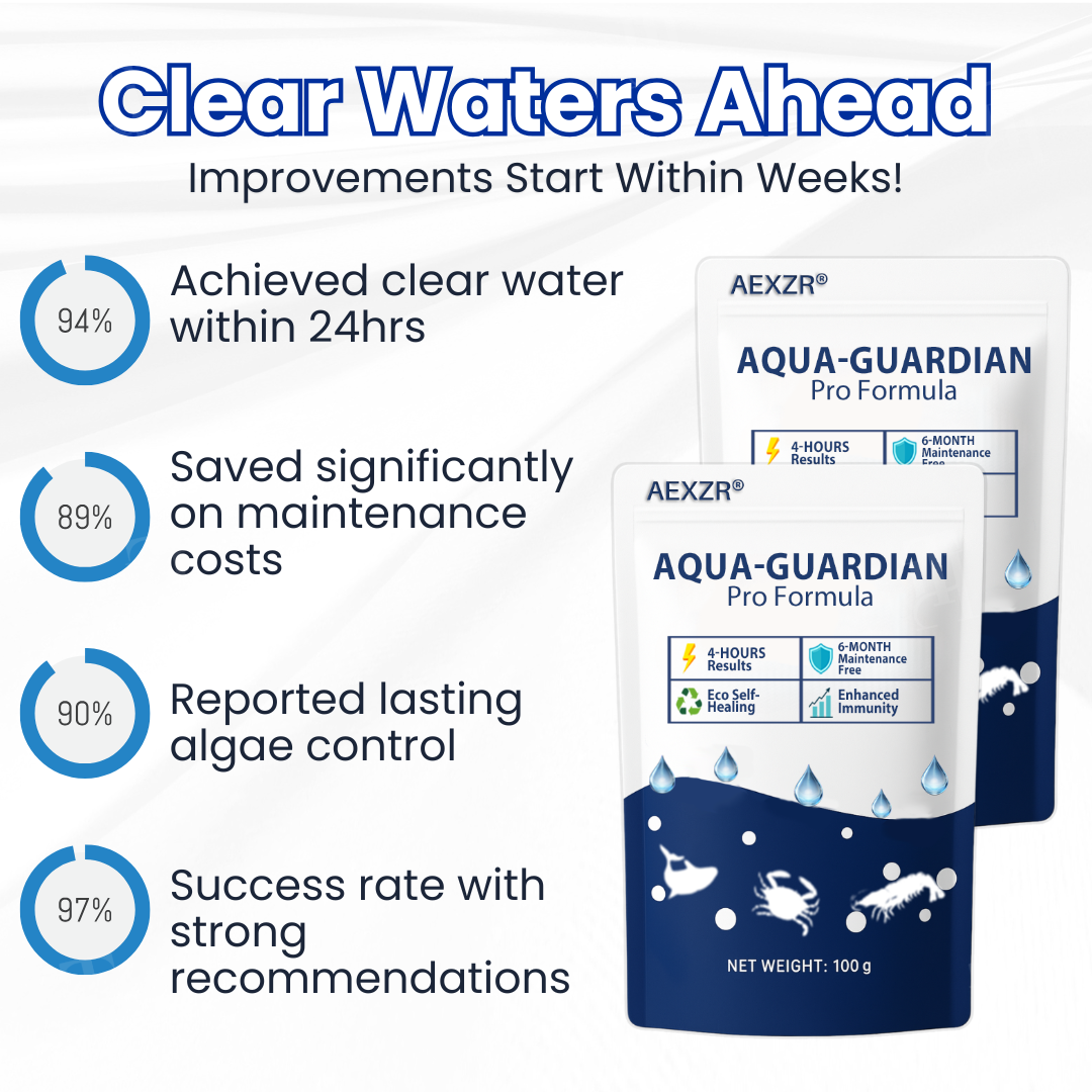 AEXZR® Aqua-Guardian Pro Formula🐟 From Swampy Green to Crystal Clear – Fast-Acting & Safe for Animals