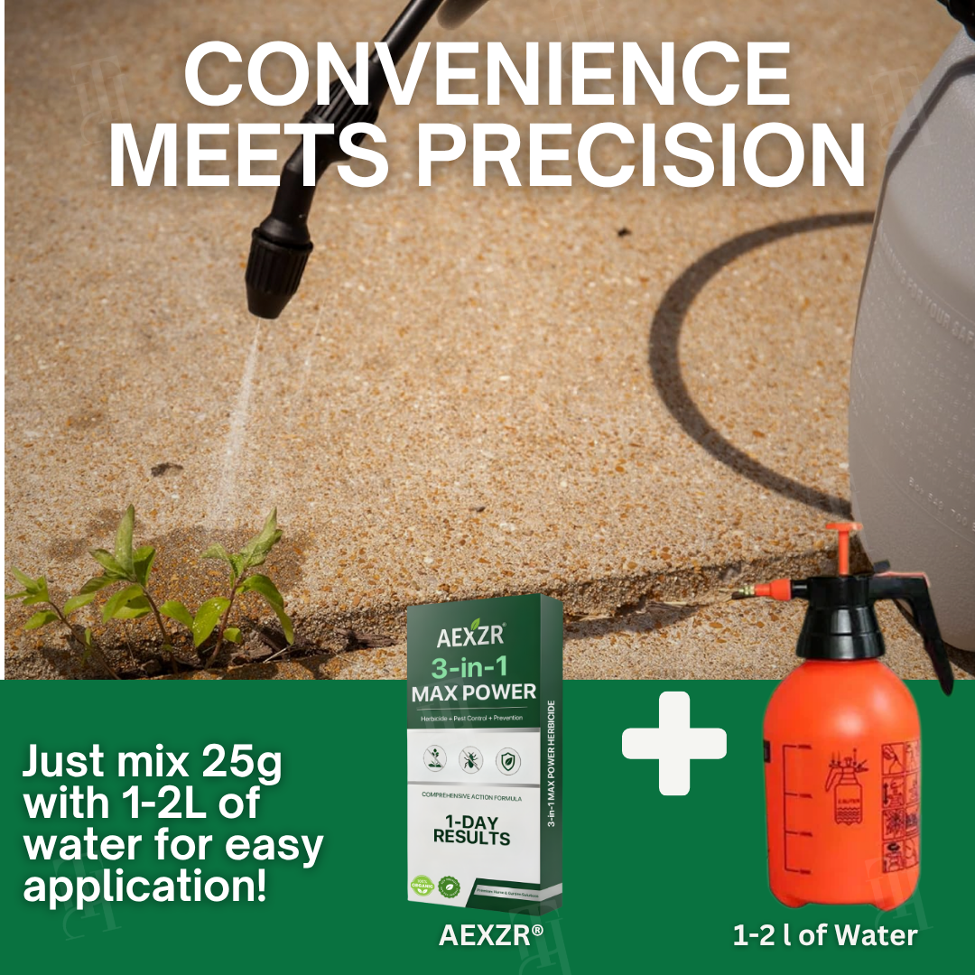 🌟 Official Store |🔥Hot Sale - 50% OFF🌿AEXZR® 3 in 1 Max Power Herbicide🌿 Your Garden’s Silent Guardian