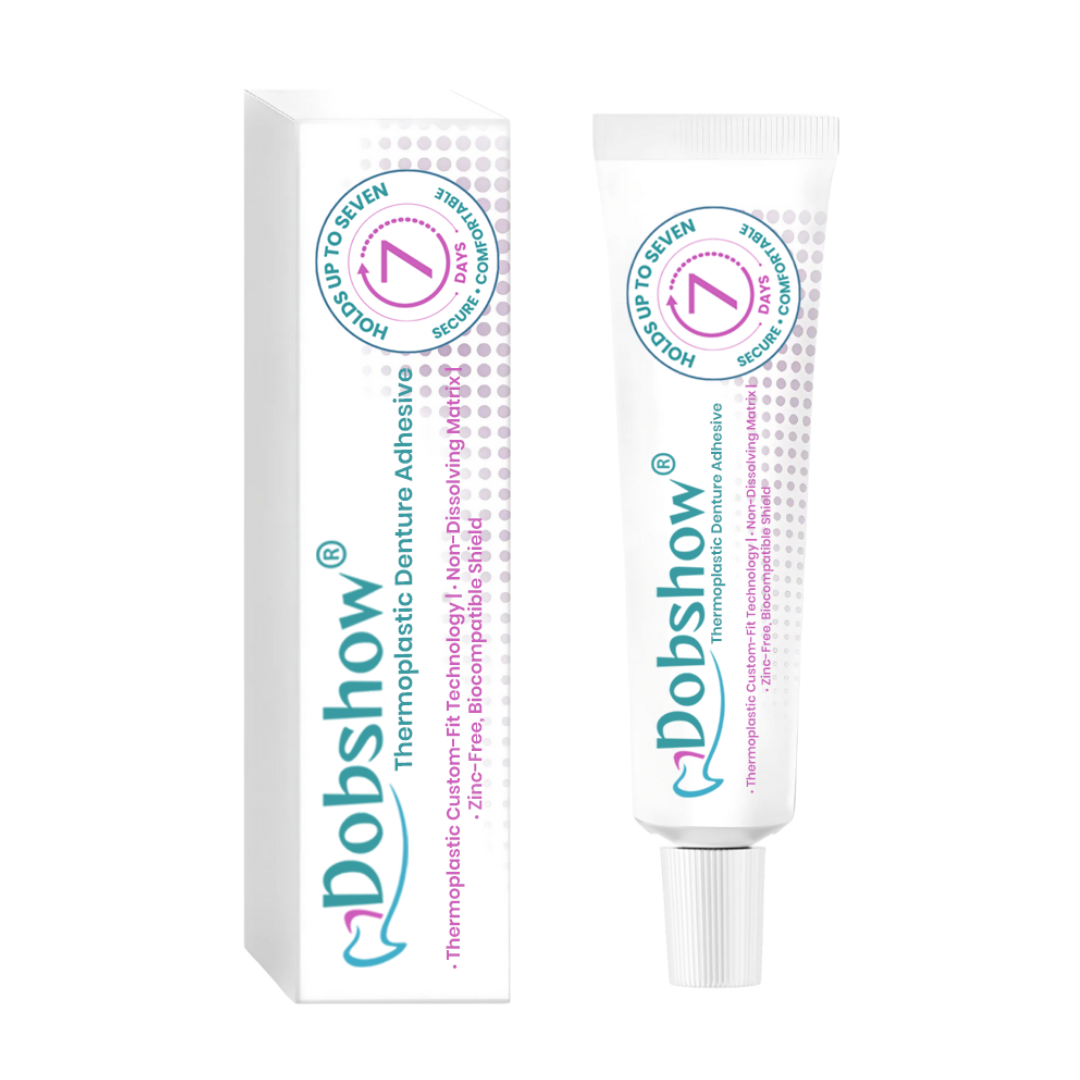 Dobshow® Thermoplastic Denture Adhesive 🔥 The 7-Day Hold Revolution: Heat-Activated Custom Fit That Eradicates Slippage & Daily Mess For Good.