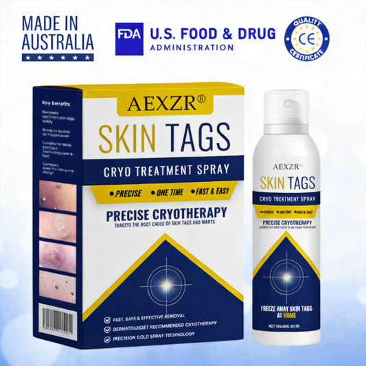 AEXZR® Skin Tag Cryo Treatment Spray🧊 Precision Cryo-Tech: Freezes Away Skin Tags & Warts in Seconds – No Blades, No Pain.