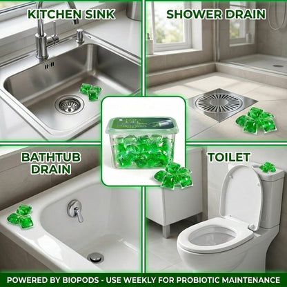 RZXEA™ 4-in-1 SewerBio Probiotic Drain Repair Pods